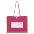 Paradise Jute Tote Bag | https://www.bestnamebadges.com