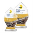 Nebraska VividPrint™ Award - Amber | https://www.bestnamebadges.com