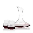 Madagascar Carafe & Howden Stemless Wine | https://www.bestnamebadges.com