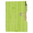 Woodgrain Look Notebook With Sticky Notes And Flags | https://www.bestnamebadges.com