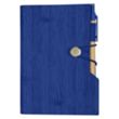 Woodgrain Look Notebook With Sticky Notes And Flags | https://www.bestnamebadges.com