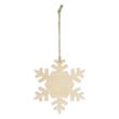 Wood Ornament - Snowflake | https://www.bestnamebadges.com