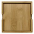 Bamboo Coaster Set | https://www.bestnamebadges.com