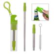 Straw Kit With Bottle Opener | https://www.bestnamebadges.com
