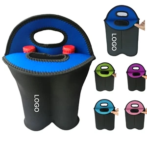 2 Bottles Neoprene Wire Carrier Bag