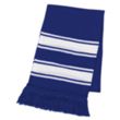 Two-Tone Knit Scarf With Fringe | https://www.bestnamebadges.com