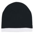 Knit Beanie With Stripe | https://www.bestnamebadges.com
