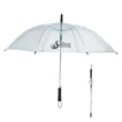 46" Arc Clear Umbrella | https://www.bestnamebadges.com