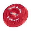 Round Blinking Light With Back Clip | https://www.bestnamebadges.com