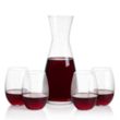 Portofino Carafe & Carlita Stemless Wine | https://www.bestnamebadges.com
