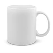 12oz White Glossy Classical Ceramic Mug | https://www.bestnamebadges.com