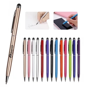 2 In 1 Slim Metal Touch Stylus Pen