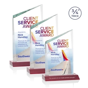 Scarsdale VividPrint™ Award - Red | https://www.bestnamebadges.com