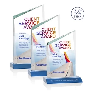 Scarsdale VividPrint™ Award - Sky Blue | https://www.bestnamebadges.com