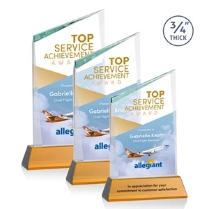 Scarsdale VividPrint™ Award on Newhaven - Amber | https://www.bestnamebadges.com