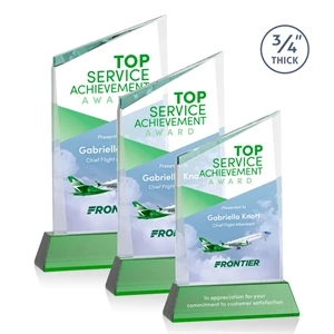 Scarsdale VividPrint™ Award on Newhaven - Green | https://www.bestnamebadges.com