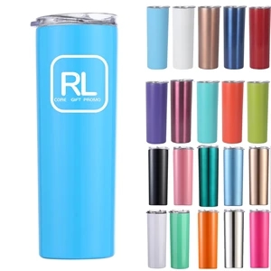 20 oz Stainless Steel Tumbler With Lids And Straws