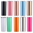 20 oz Stainless Steel Tumbler With Lids And Straws | https://www.bestnamebadges.com