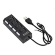 4-Port USB 2.0 Hub with Individual LED Power Switches | https://www.bestnamebadges.com