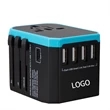 All in One Universal Travel Adapter with 3 USB Port | https://www.bestnamebadges.com