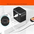 All in One Universal Travel Adapter with 3 USB Port | https://www.bestnamebadges.com