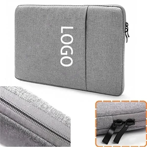 11" Oxford Laptop Sleeves w/ Front Accessory Pocket & Zipper