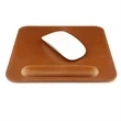 Leather Square Mousepad with Wrist Rest | https://www.bestnamebadges.com