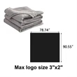 Plush Flannel Blanket | https://www.bestnamebadges.com