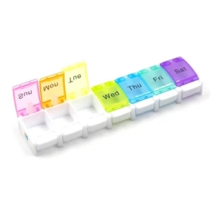 Button Weekly Pill Dispensers