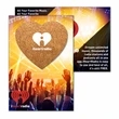 Post Card with Heart Shaped Cork Coaster | https://www.bestnamebadges.com