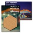 Post Card with Hexagon Cork Coaster | https://www.bestnamebadges.com