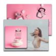 Post Card with Full Color Coaster - Round or Square 1/16" | https://www.bestnamebadges.com