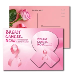 Post Card with Full Color Awareness Ribbon Coaster