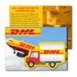 Post Card with Full Color Box Truck Coaster | https://www.bestnamebadges.com