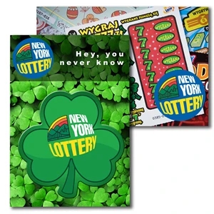 Post Card with Full Color Shamrock Coaster | https://www.bestnamebadges.com