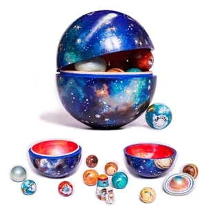 Wooden Solar System Cosmos