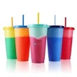 24oz Reusable Cold Drink Color Changing Cups | https://www.bestnamebadges.com