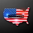 U.S.A. Country Flashing Pin | https://www.bestnamebadges.com