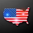 U.S.A. Country Flashing Pin | https://www.bestnamebadges.com