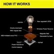 Magnetic Levitating Floating Wireless Bulb | https://www.bestnamebadges.com