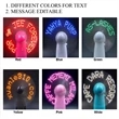 Message Editable Mini Flash LED Fan | https://www.bestnamebadges.com