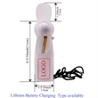 Message Editable Mini Flash LED Fan | https://www.bestnamebadges.com