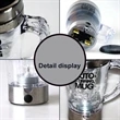 Plastic Transparent Self-stirring Coffee Mug | https://www.bestnamebadges.com