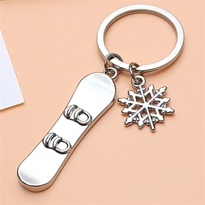 Snowboard keychain