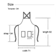 Cotton Denim Kitchen Aprons w/ Cross Strap & 3 pockets | https://www.bestnamebadges.com