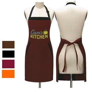12 oz. Woven knitted Two-tone Kitchen Aprons w/ 2 Pockets | https://www.bestnamebadges.com