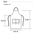 12 oz. Woven knitted Kitchen Aprons w/ 2 Pockets with accent | https://www.bestnamebadges.com