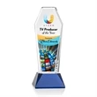 Romford VividPrint™ Award on Base - Blue | https://www.bestnamebadges.com