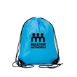 Polyester Drawstring Bag w/ Reinforced Corner (13.5"x16.5") | https://www.bestnamebadges.com