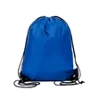 Polyester Drawstring Bag w/ Reinforced Corner (13.5"x16.5") | https://www.bestnamebadges.com